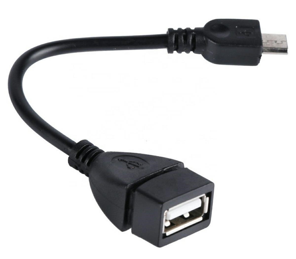 Adaptor USB - micro USB, compatibil cu USB 1.1/2.0, negru - imagine 4